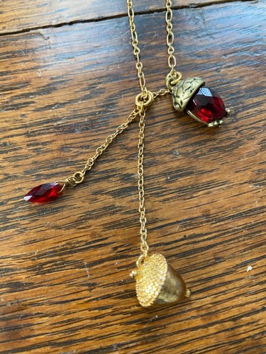 Gold Acorn necklace | eBay