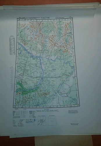 1943-45 Army Aeronautic Charts Russia China Mongolia ww 2 vintage military - Picture 12 of 12