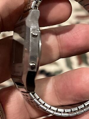 Men's Seiko SQ A914-5A09 Vintage Digital Alarm Chronograph Quartz