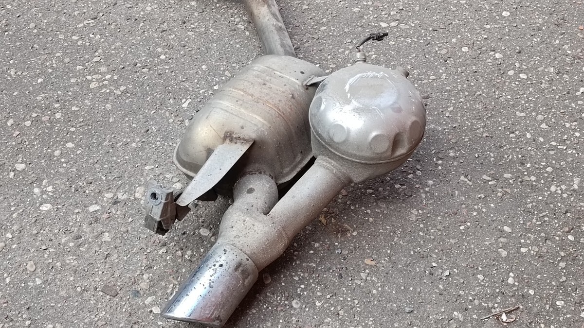Audi A6 4G exhaust system sound original 4G0253612N 4G0253611N | eBay