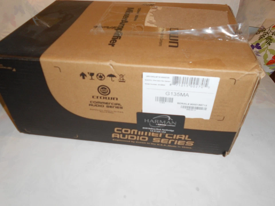 CROWN G135MA 35W Mixer/Amplifier Three channel Commercial Audio Series 135MA NEW - Image 2 of 4