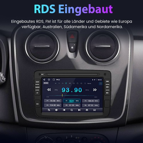 2+64G Carplay Android 13 Autoradio Für Renault Dacia Duster Sandero Lada DAB SWC - Bild 9 von 12