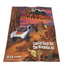 Off Road Challenge N64 Nintendo 64 Box Insert Poster NTSC P-NUS-NCHE-USA 16x11.5