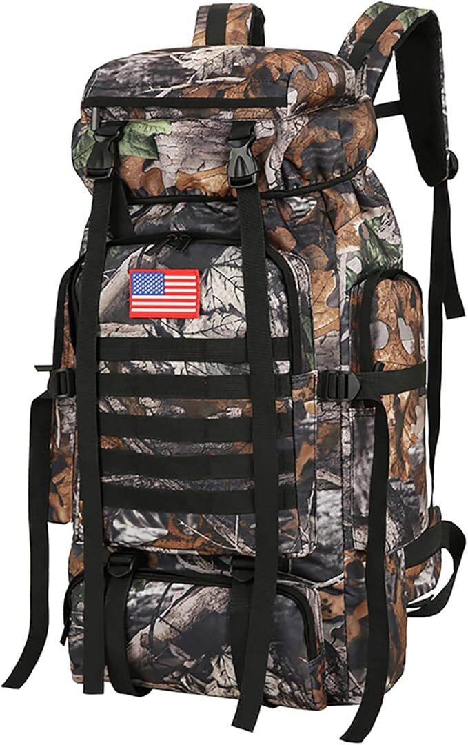 Hiking Backpack for Men 70L/100L Camping Backpack Military Rucksack-image