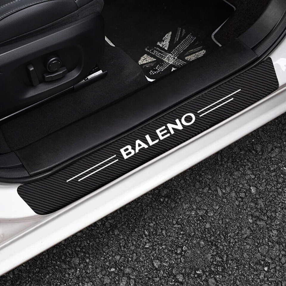 4PCS For Suzuki Baleno Accessories Door Sill Plate Protector Sticker Covers - image 2 of 4