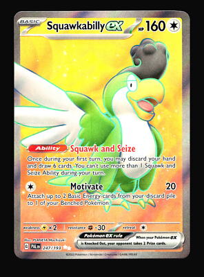 ポケカミツル Squawkabilly ex Paldea Evolved #247/193 Ultra Rare Pokemon