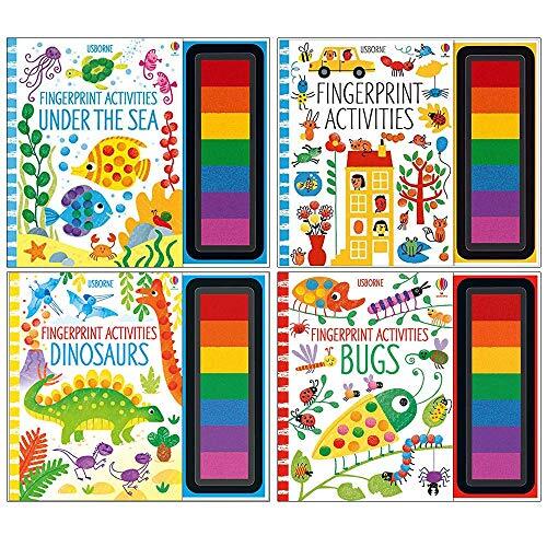 Fingerprint Activities Series 1 Collection 4 Books Set by Fiona Watt Animals NEW - Image 4