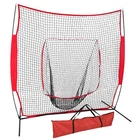 Baseball Practice Training Aids Net Softball Hitting Batting W/Bow Frame Bag