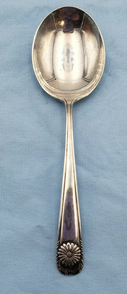 Antique silver baby spoon sale