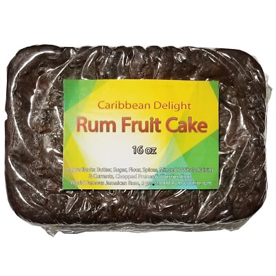 Rum Fruit Cake or Christmas Cake or Black Cake 16 oz  or 1 lb