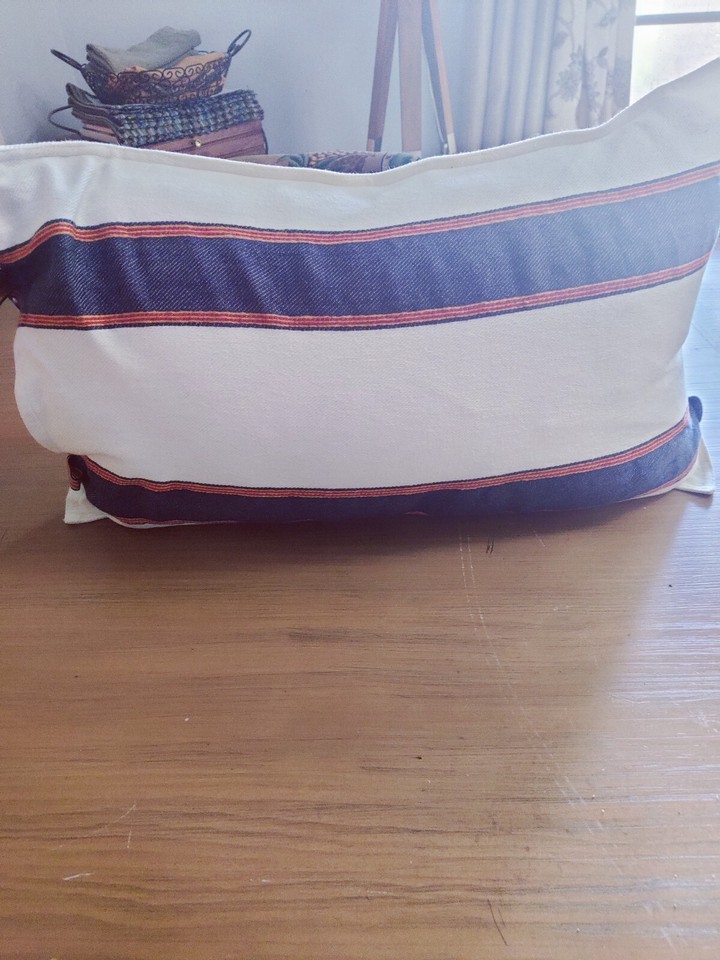 Lauren Ralph Lauren Tessa Stripe Throw Pillow 16 x 24 NWT 135 eBay