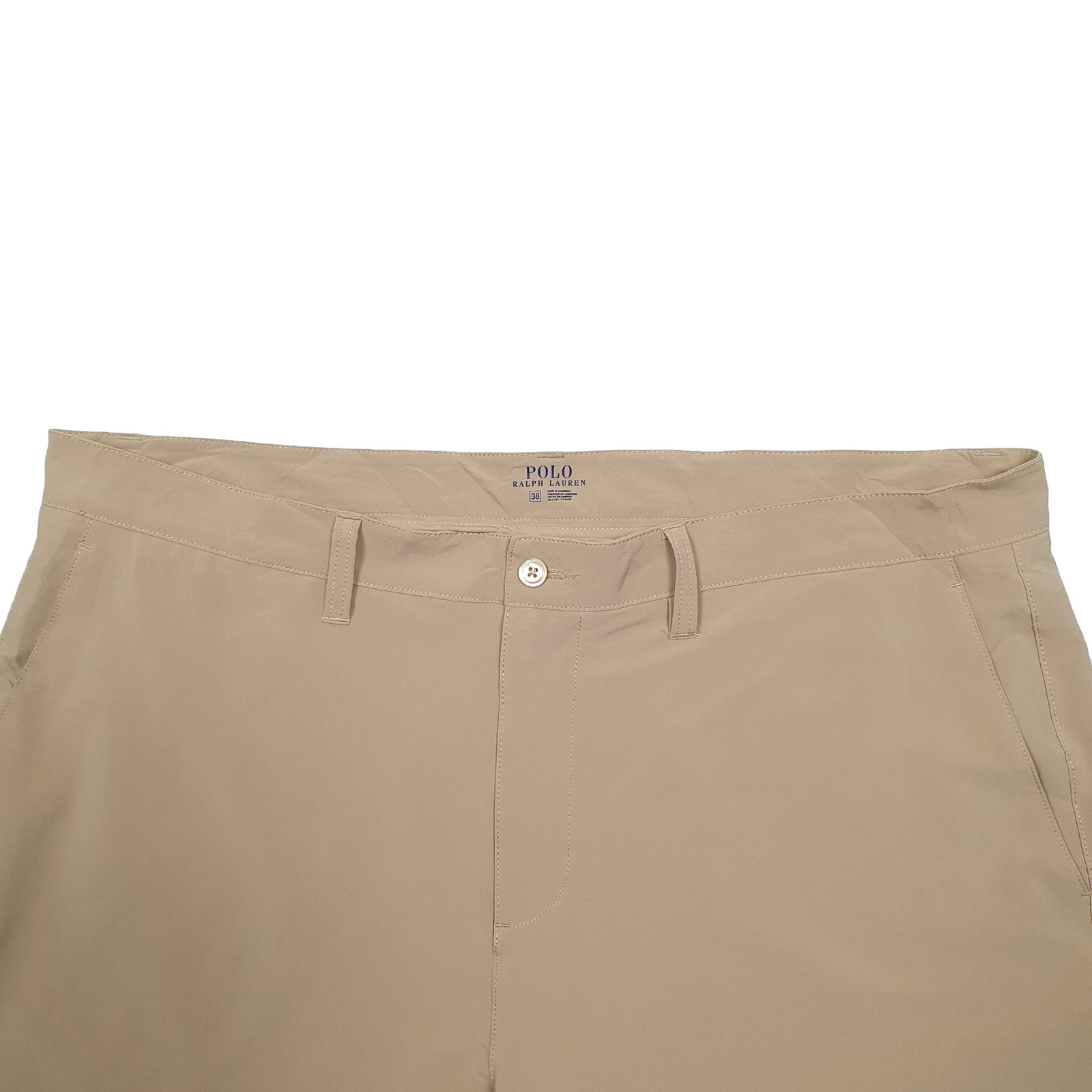 POLO RALPH LAUREN Beige Chino Polyester Shorts Mens W38 image 3