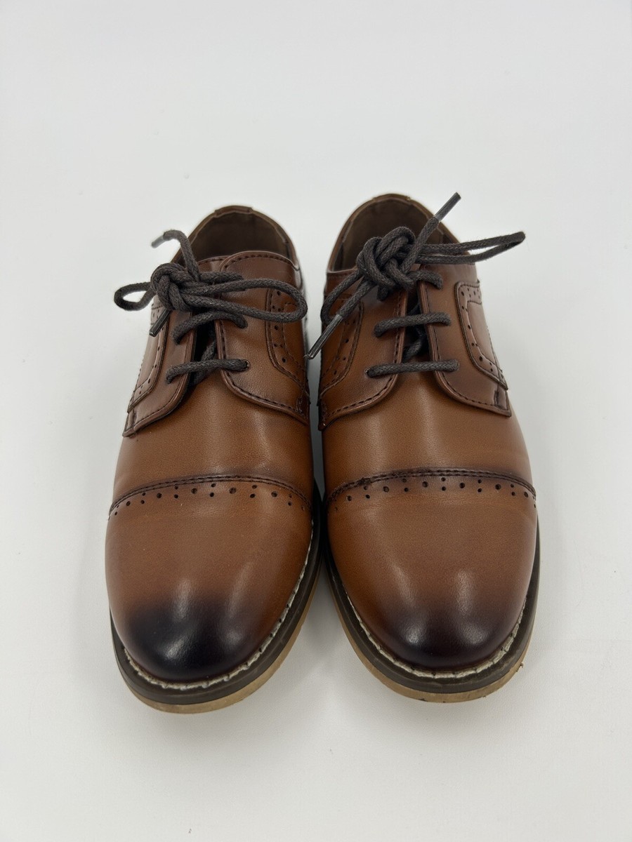 Stacy Adams Boys Size 10 Dickinson Oxford Dress Shoes Little Kid Brown | eBay Stacy Adams Boys Size 10 Dickinson Oxford Dress Shoes Little Kid Brown | eBay