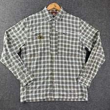 Simms Shirt Mens Medium Button Up Fishing Outdoor Vented  E