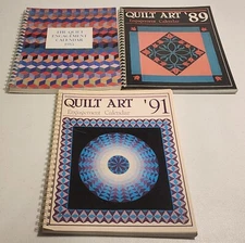 The Quilt Engagement Calendar Lot of 3 1985, 1989, 1991 Spiral Bound
