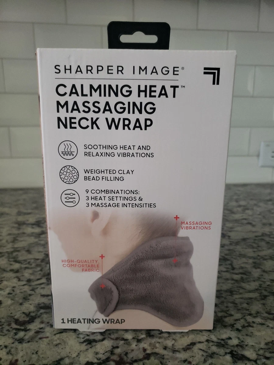 Sharper Image Calming Heat Massaging Neck Wrap, Relaxing