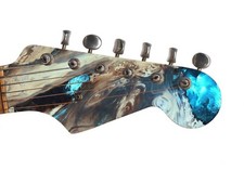 Guitar Skin Wrap Axe Reface - Ice Cave  Wood 731