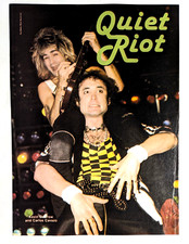 QUIET RIOT / CARLOS CAVAZO & KEVIN DUBROW LIVE MAGAZINE FULL PAGE PINUP POSTER