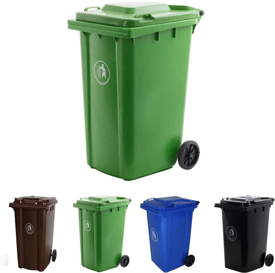 Express Wheelie Bin Large 80L-120L-140L-240 Litre Colour/Sizes Outdoor Rubbish - Image 4 of 4