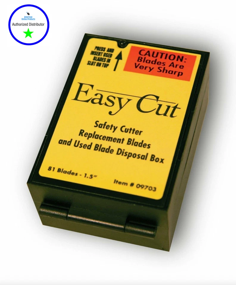 Easy Cut Safety Box Cutter Knife REPLACEMENT BLADES 81 EA/BX for Easycut #09703