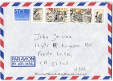 Netherlands #926 Netherlands to Apple Valley CA, 1997