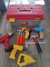 Lowe's Child's Red Tool Box Plus Power Tools Other Brands Working Christmas