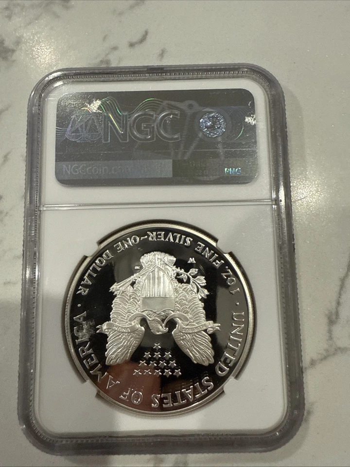 2006 W American SILVER EAGLE NGC PF70 ULTRA CAMEO Perfect Grade - Mirror Finish! - Image 2 of 2