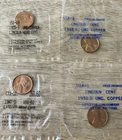 4 Beautiful Uncirculated Lincoln Wheat Pennies 1947-D, 1951-D and 1955-S  (2)
