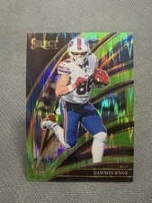 2025 Panini Select - Club Level Dawson Knox #286 Green Shock Prizm /699