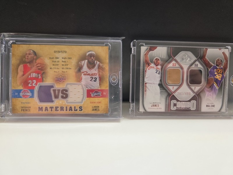 2009-10 Upper Deck - Vs Dual Materials LeBron James/Karl Malone LeBron James/pri