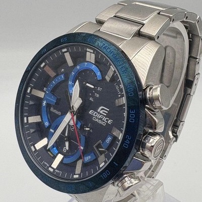 Casio Edifice EQB-900D Analog Watch Silver-Blue 17cm Wrist
