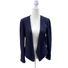 Rebecca Taylor Devin Cropped Blazer Navy Size 4 Classic