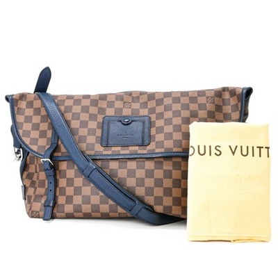 LOUIS VUITTON Damier Sprinter GM Shoulder Bag Navy Brown N41256 GZl1fvq2