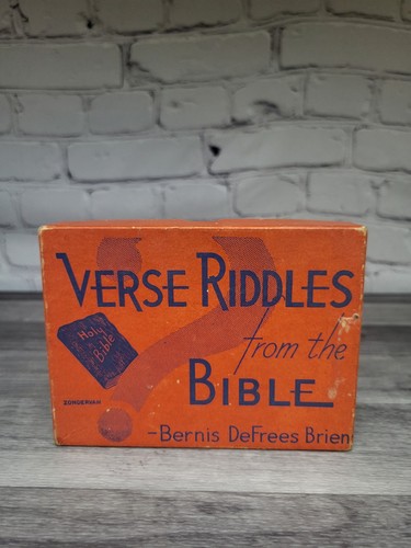 Vintage 1938 Verse Riddles From The Bible Antique Card Game + Salvation Army Lot