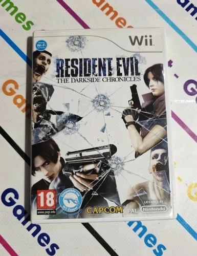 NINTENDO WII RESIDENT EVIL THE DARKSIDE CHRONICLES ITALIAN MINT COMPLETE