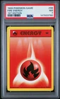 1999 POKEMON BASE SET 1ST EDITION #98 FIRE ENERGY PSA 7
