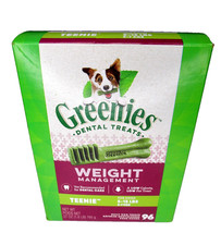 Greenies Teenie Dental Treats Weight Management For Dogs 5-15 lbs 96 Treats