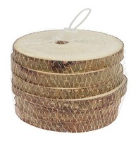 6X Untersetzer Mit Rinde Ø10Cm Aus Holz Set Glasuntersetzer Holzscheibe Baumsche