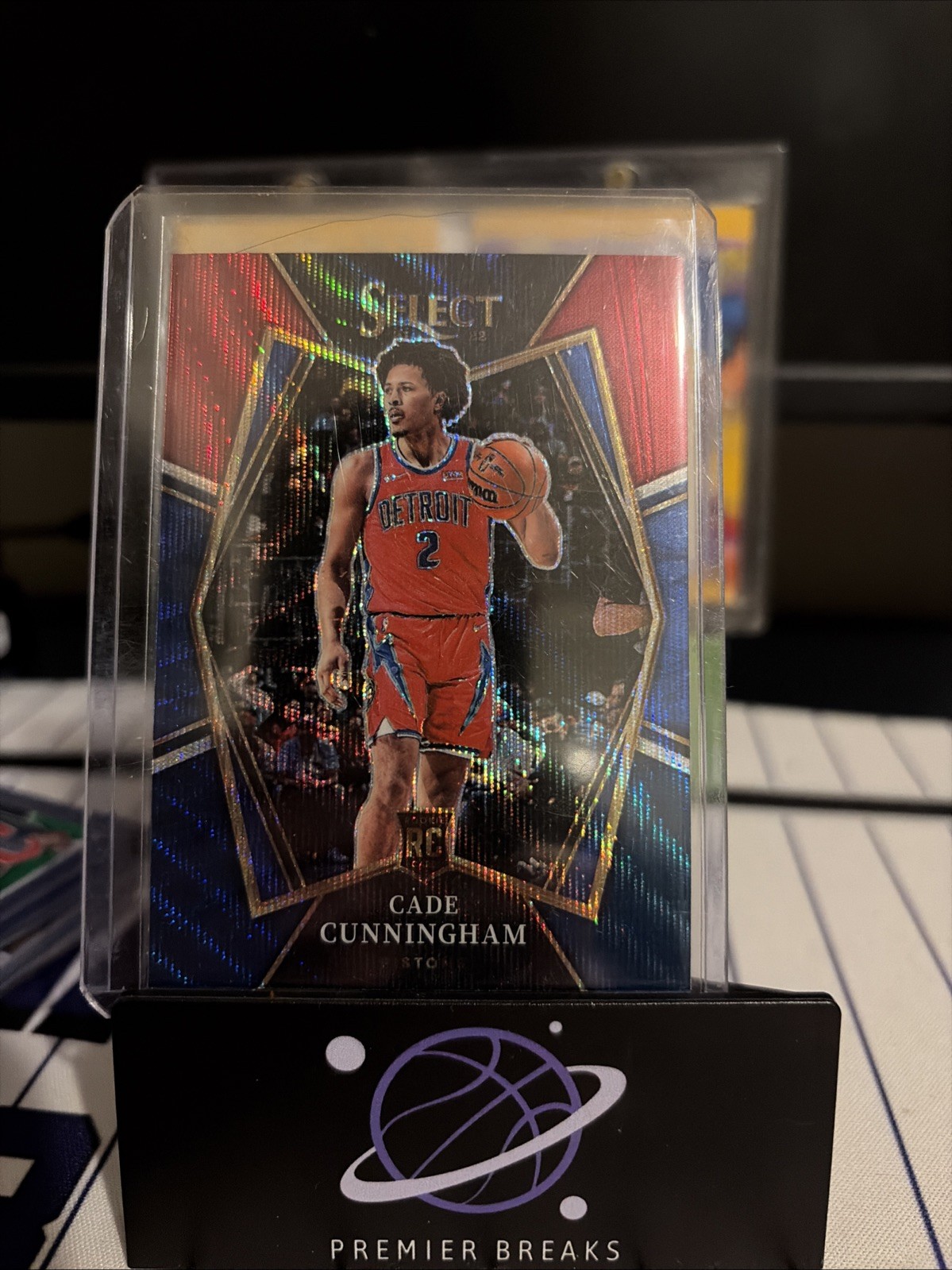 2021-22 Panini Select - Premier Level Cade Cunningham #116 Tri-Color Prizm (RC)