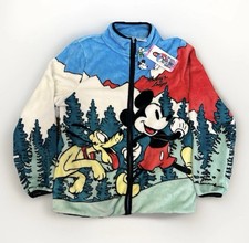 Disney Mickey Mouse  Pluto Women's Scenic Fleece Jacket Size Large NEW 