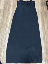 UNIQLO Mame Kurogouchi AIRism Sleeveless Long Dress M Black Near Unused
