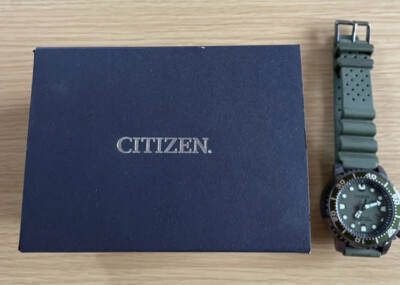 Citizen Promaster Marine Eco-Drive Men's Green Watch BN0157-11X Japan