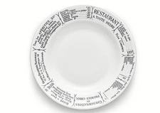 PILLIVUYT FRANCE, BRASSERIE PORCELAIN 9" SOUP / SALAD / PASTA BOWL, 8 OZ, NEW