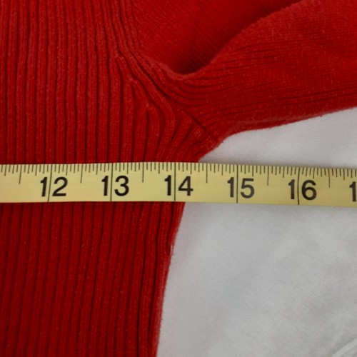 Tommy Hilfiger Sweater Youth Medium Red 1/4 Zip Sweatshirt Spellout - Picture 5 of 7