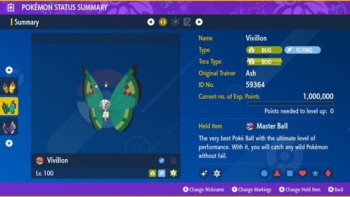 Vivillon All Forms 6iv Brillante y no brillante Pokémon escarlata y violeta Hogar - Imagen 8 de 24
