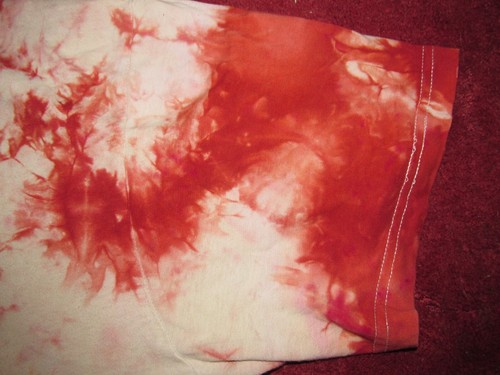 Hard Rock Cafe T Shirt NEW YORK - Red & White Tie Dye - Picture 6 of 13