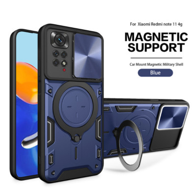 Case Magnetic Ring Stand Cover For Xiaomi Redmi Note 10 11 12 Pro 13 Lite X5 Pro