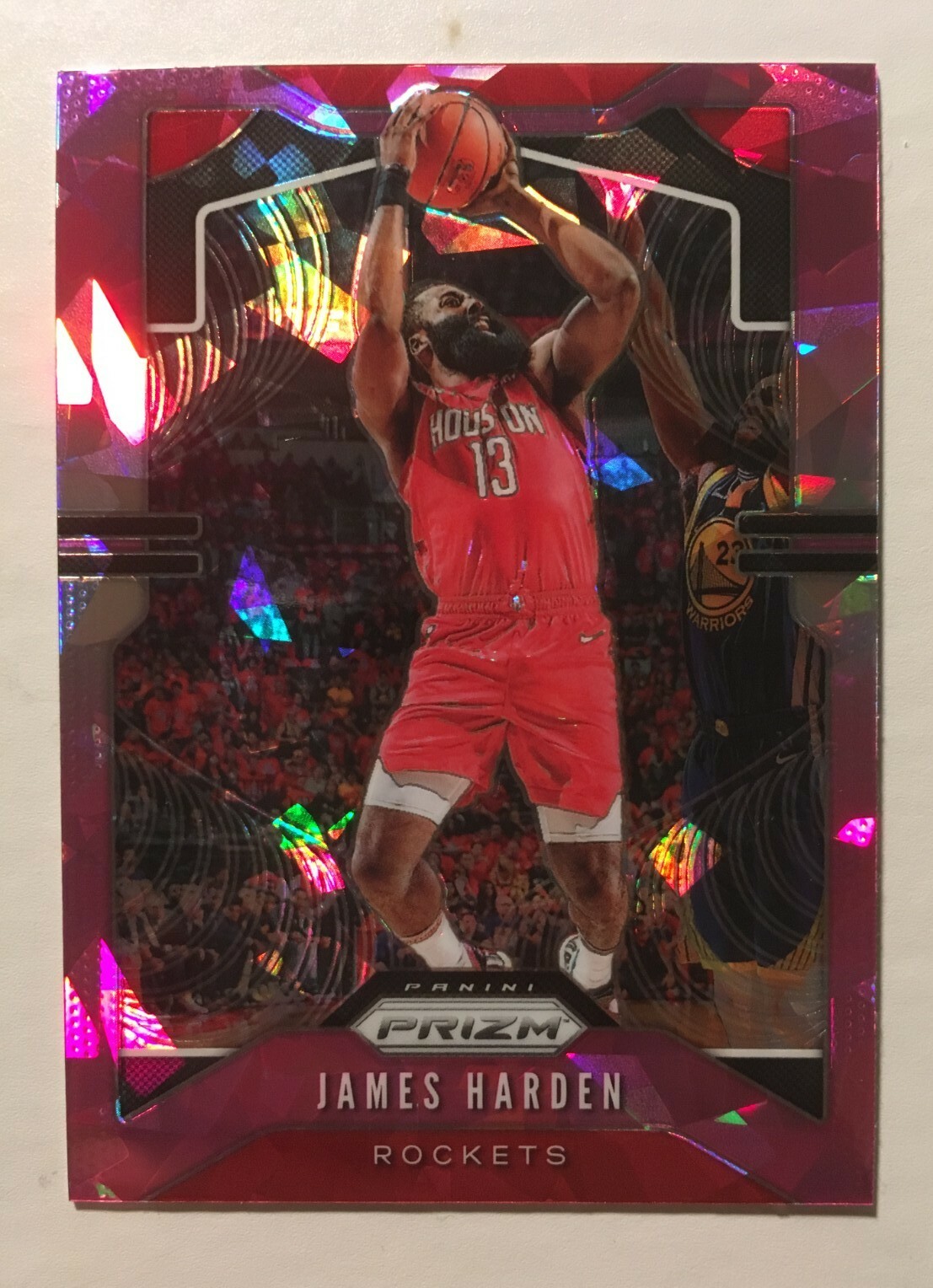 James Harden 2019-20 Prizm Pink Ice Refractor Houston Rockets
