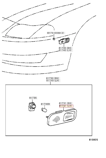 Toyota Lexus Genuino Nuevo SC300/400 91-01 JZZ3# LENTE LUZ INTERMITENTE LATERAL LH Foto 2 de 3