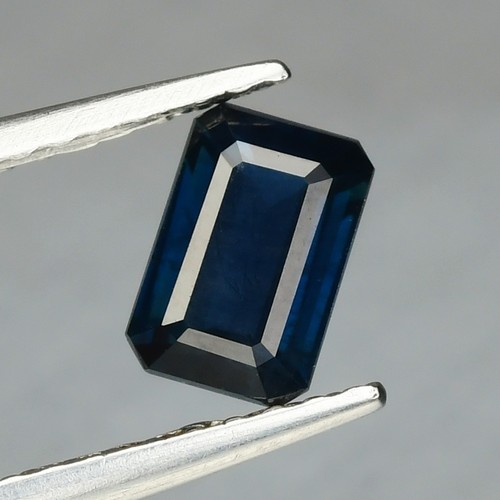 0.59 Ct Pretty Octagan 5.5 x 3.7 MM 100% Natural Blue Green Australia Sapphire ! - Picture 2 of 5